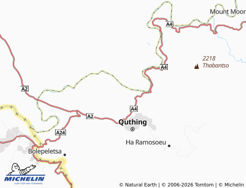 Carte MICHELIN Sehlabeng - ViaMichelin