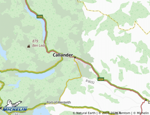 MICHELIN Callander map - ViaMichelin