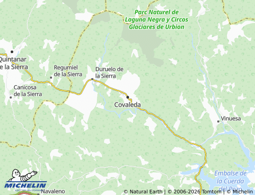 MICHELIN Covaleda map - ViaMichelin