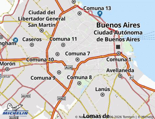 Mappa MICHELIN Comuna 7 - ViaMichelin