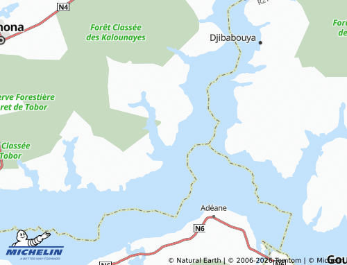 MICHELIN-Landkarte Ouonck - ViaMichelin
