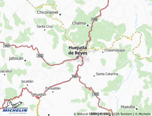 Mappa MICHELIN Bernabé Cruz Flores - ViaMichelin
