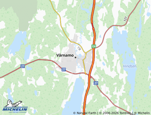 MICHELIN-Landkarte Värnamo - ViaMichelin