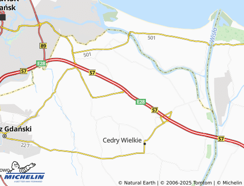 MICHELIN Koszwały map - ViaMichelin