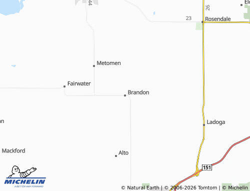Kaart MICHELIN Brandon - ViaMichelin