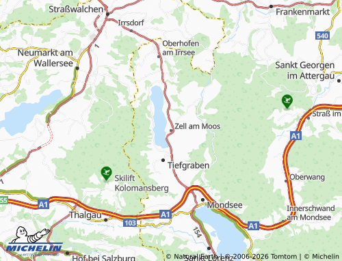 MICHELIN Zell am Moos map - ViaMichelin