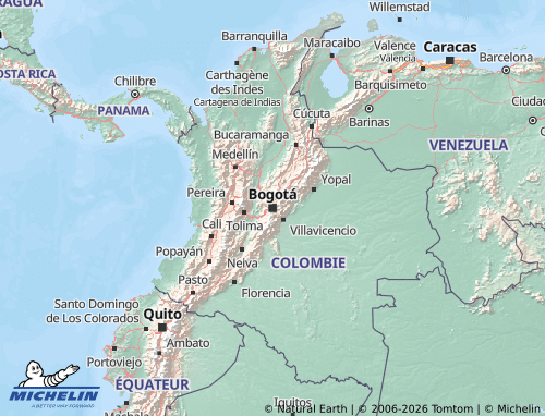 MICHELIN Colombia map - ViaMichelin