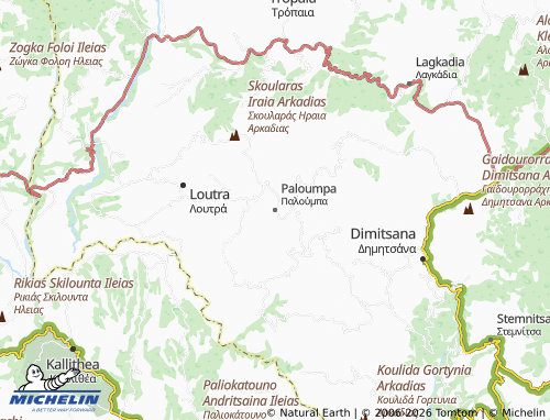 MICHELIN Paloumpa map - ViaMichelin