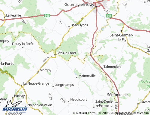 Mapa MICHELIN Rougemare - ViaMichelin