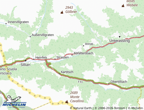 Mapa MICHELIN Abfaltersbach - ViaMichelin