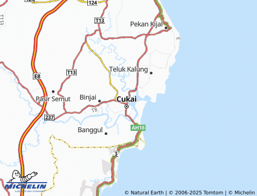 MICHELIN-Landkarte Kampung Besut - ViaMichelin