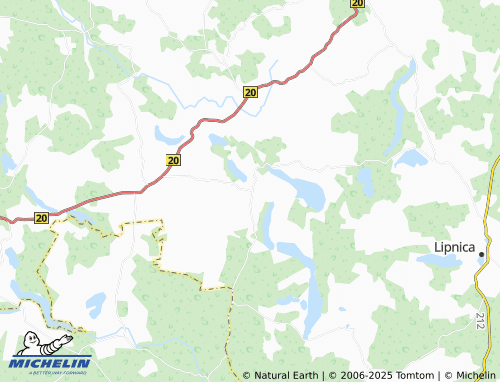 Mapa MICHELIN Brzeźno Szlacheckie - ViaMichelin