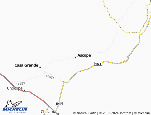 Mapa MICHELIN Ascope - ViaMichelin