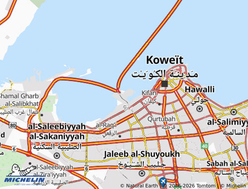 Kaart MICHELIN Meena' al-Shuwaykh 1 - ViaMichelin