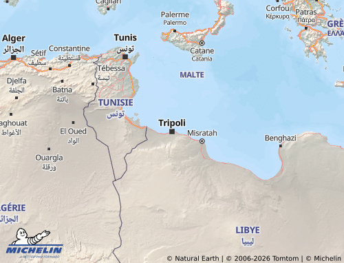 Carte MICHELIN Libye - ViaMichelin