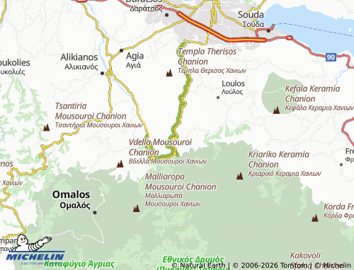 MICHELIN Theriso map - ViaMichelin