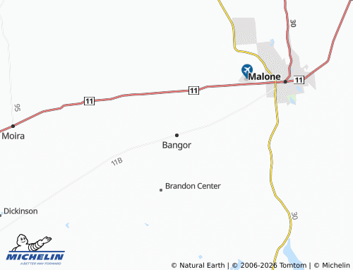 Mapa MICHELIN Bangor - ViaMichelin