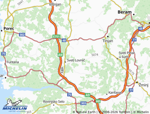 MICHELIN-Landkarte Lakovići - ViaMichelin