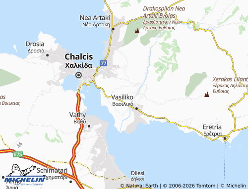 MICHELIN Mytikas map - ViaMichelin