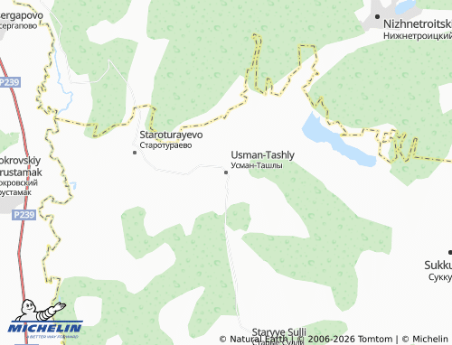 MICHELIN-Landkarte Usman-Tashly - ViaMichelin