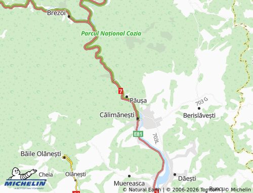 Mappa MICHELIN Păușa - ViaMichelin