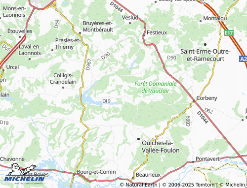 Carte MICHELIN Chermizy-Ailles - ViaMichelin