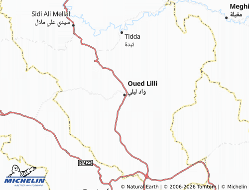 Mappa MICHELIN Wad Layli - ViaMichelin