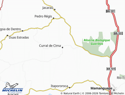 MICHELIN Curral de Cima map - ViaMichelin