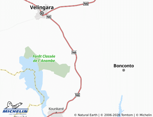 MICHELIN Biarou map - ViaMichelin