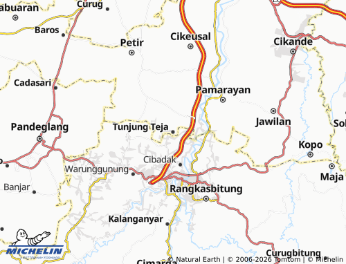 Mappa MICHELIN Tunjung Teja - ViaMichelin