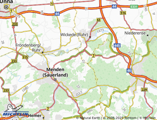 MICHELIN Barge map - ViaMichelin