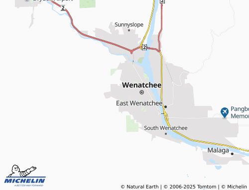 MICHELIN West Wenatchee map - ViaMichelin