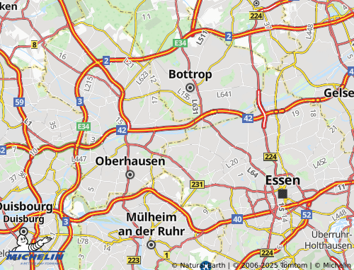 MICHELIN Borbeck map - ViaMichelin