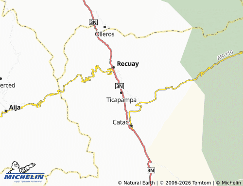 Carte MICHELIN Ticapampa - ViaMichelin