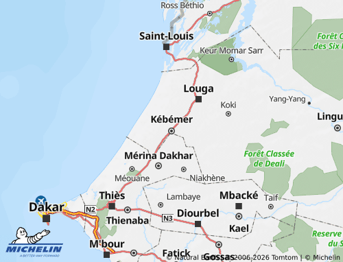 MICHELIN Kébémer map - ViaMichelin