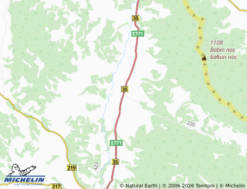Mapa MICHELIN Minićevo - ViaMichelin