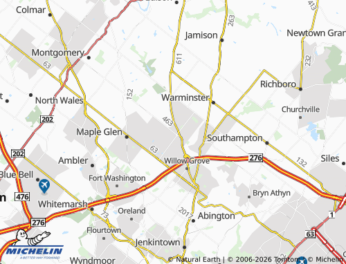 Carte MICHELIN Horsham - ViaMichelin