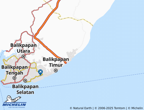 MICHELIN Manggar Baru map - ViaMichelin