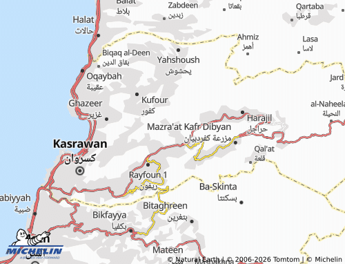 Mapa MICHELIN Baq'at Ashqout - ViaMichelin