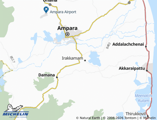 Mappa MICHELIN Varipathanchenai 03 - ViaMichelin