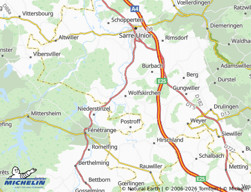Mapa MICHELIN Wolfskirchen - ViaMichelin