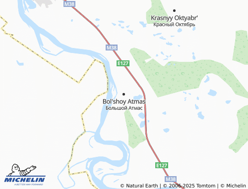 MICHELIN Bol'shoy Atmas map - ViaMichelin