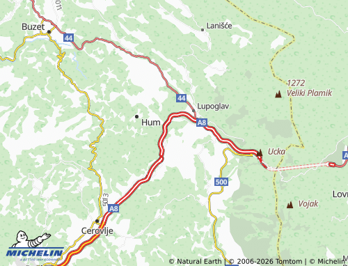 MICHELIN-Landkarte Lesišćina - ViaMichelin