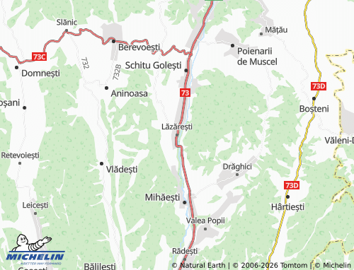 MICHELIN Lăzărești map - ViaMichelin