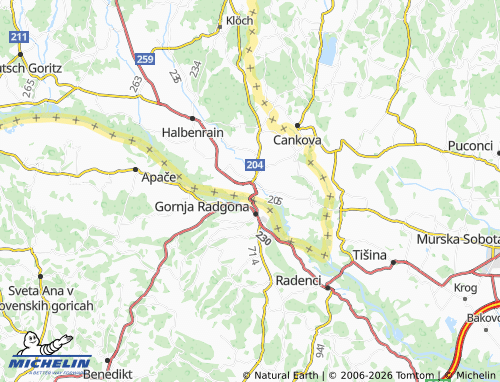 MICHELIN Bad Radkersburg map - ViaMichelin