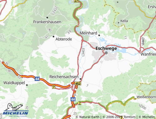 MICHELIN Niddawitzhausen map - ViaMichelin