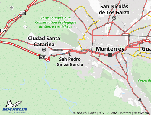 Mappa MICHELIN Zona Santa Bárbara Poniente - ViaMichelin