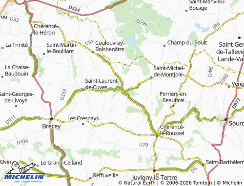 MICHELIN Saint-Pois map - ViaMichelin