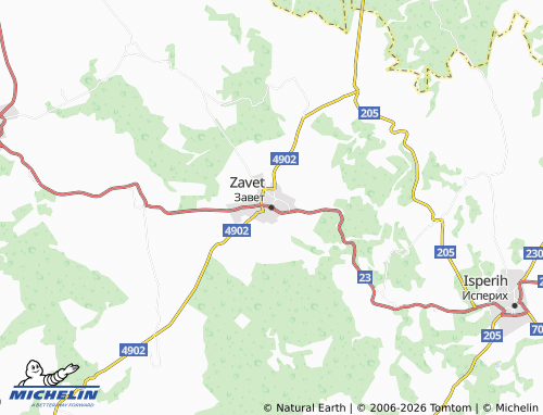 Kaart MICHELIN Zavet - ViaMichelin