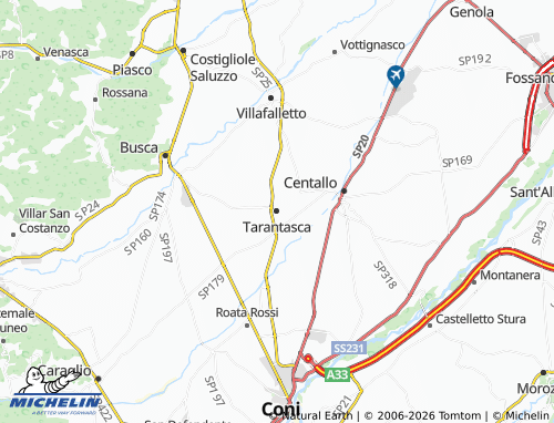 Mapa MICHELIN Tarantasca - ViaMichelin